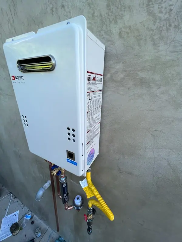 Tankless water heater installation for Krayn homes